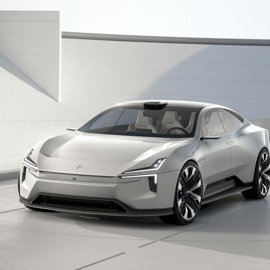 Polestar Precept Concept wallpaper sleek electric car aerodynamic modern design background