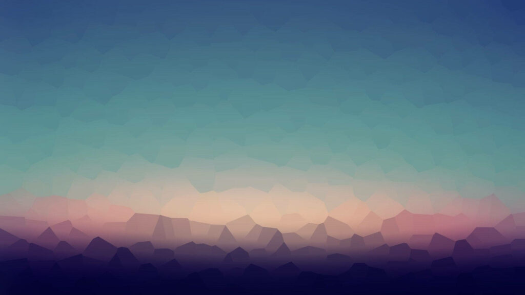 Geometric Gradient Wallpaper: Deep Blues to Soft Pinks Background