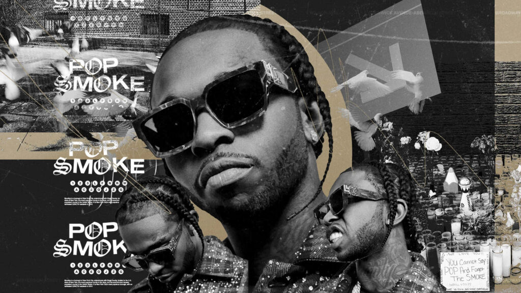 BK's Explosive Firebrand: Pop Smoke Reignites Hip Hop with Electrifying Stage Aura Wallpaper