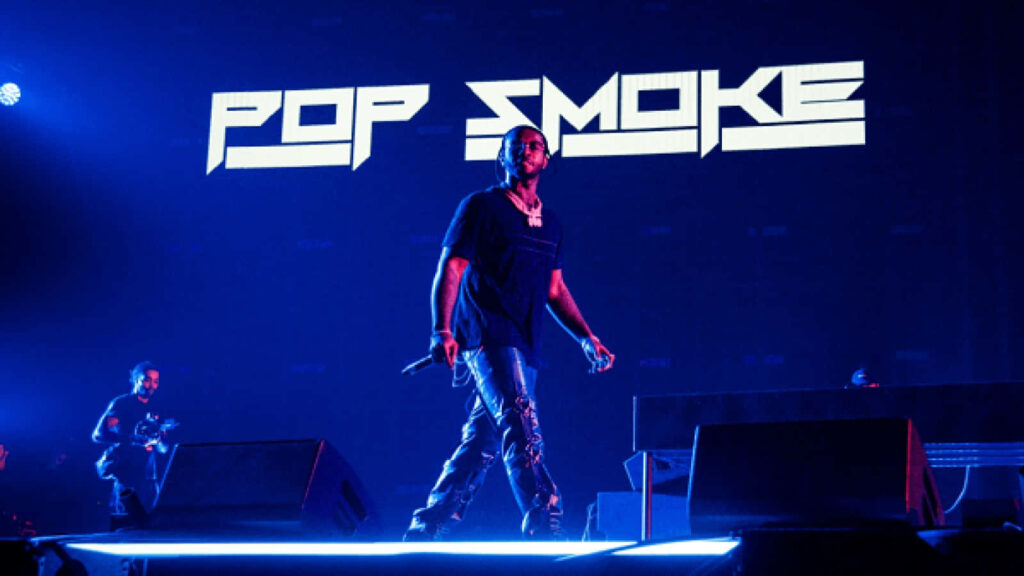 Pop Smoke's Captivating Visual Melody: Vibrant Background Portrait Wallpaper