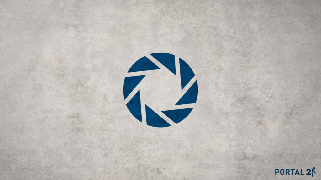 Minimalist Aperture Laboratories Logo Wallpaper from Portal 2