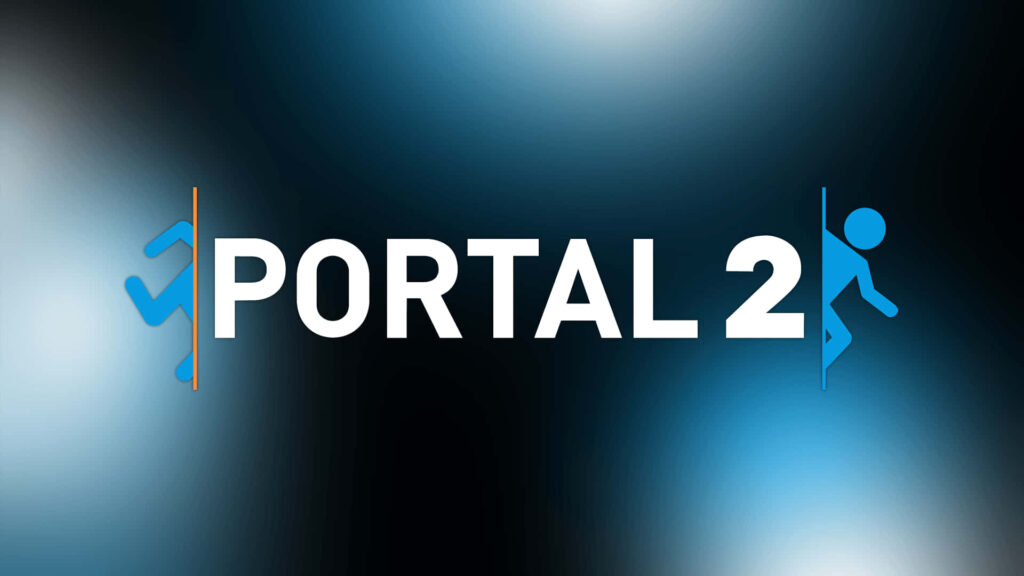 Futuristic Aperture Science Lab Wallpaper from *Portal 2*