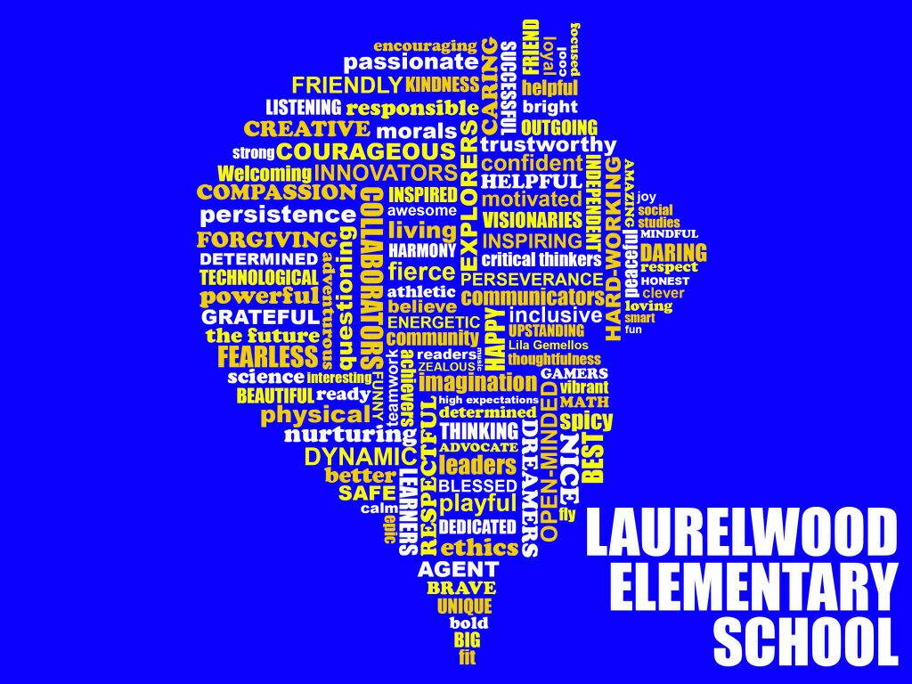 Inspiring Laurelwood Elementary School Logo Wallpaper - Blue Design