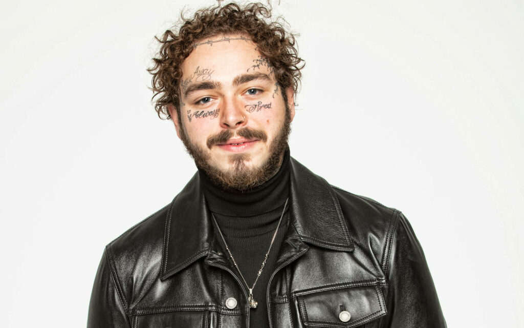 Post Malone Wallpaper: Portrait Style with Tattoos & HyperX Vibe