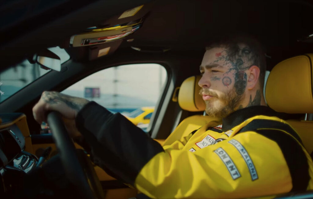 Vibrant Post Malone Wallpaper: Iconic Tattoos & Racing Style