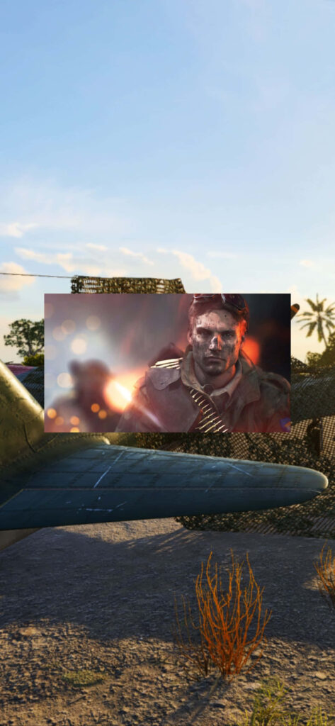 Battlefield V soldier in intense combat scene amidst tropical backdrop Wallpaper