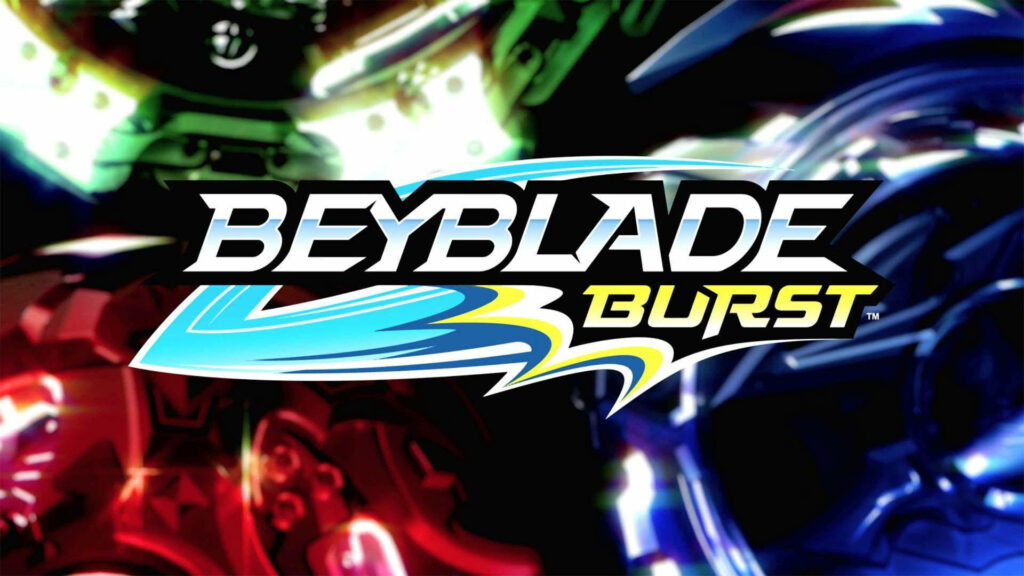 Spinning into Action: Captivating Image of Beyblade Burst's Title Screen Wallpaper