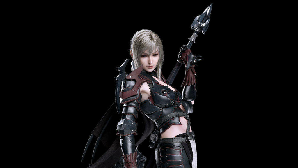 Aranea Highwind, an Overwhelming Adversary in the Enigmatic World of Final Fantasy XV Wallpaper