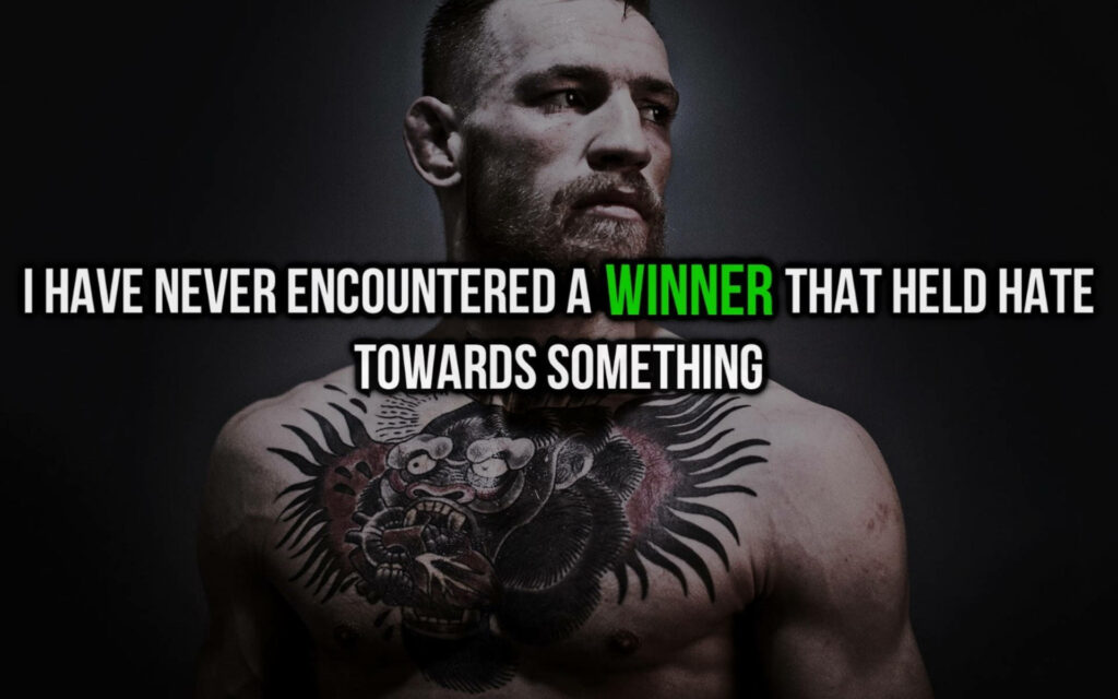 Conor McGregor Wallpaper: Inspiring Quote & Bold UFC Iconic Design