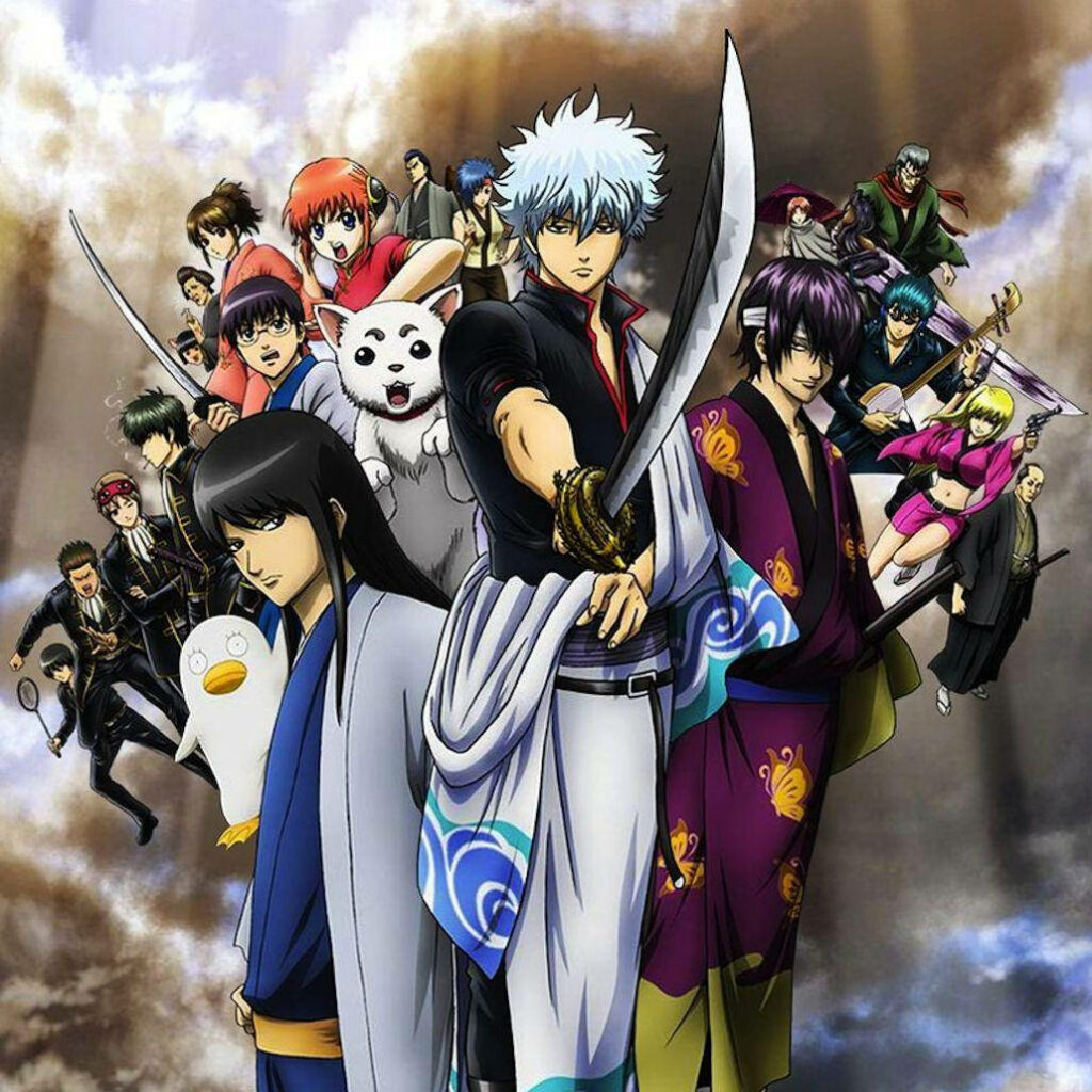Glorious Gintama: Iconic Characters Unite in the Ultimate Anime Spectacle Wallpaper