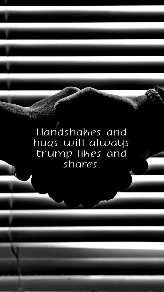 Powerful Handshake Wallpaper: Trust Over Digital Connection