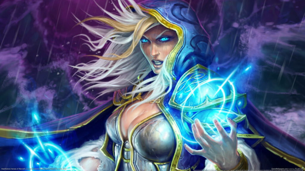 Powerful Hearthstone Mage Wallpaper: Arcane Magic & Vibrant Energies