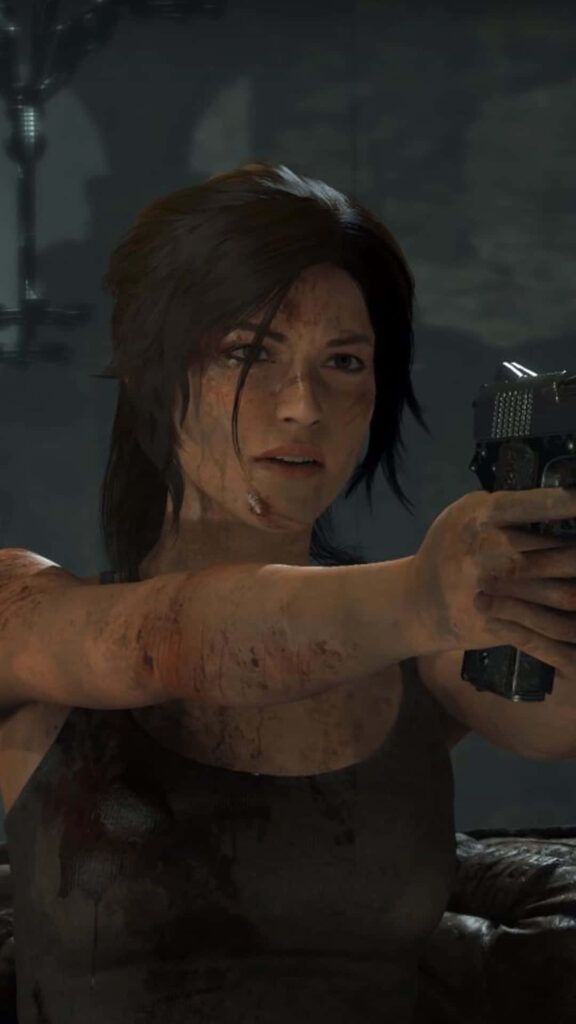 Heroic Lara: Unyielding Protector; Exhilarating Android Wallpaper of Rise Of The Tomb Raider