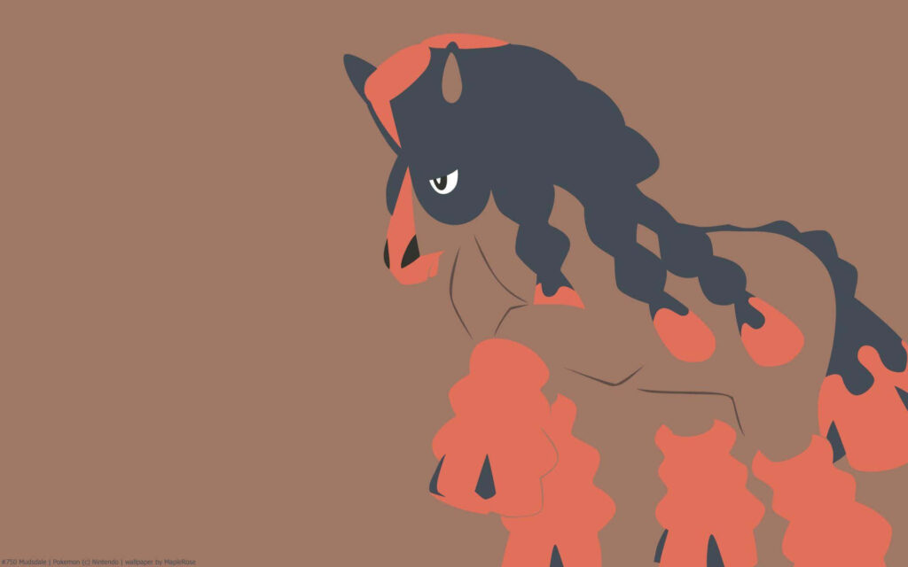 Powerful Mudsdale Wallpaper - Elegant Pokémon Design in Brown