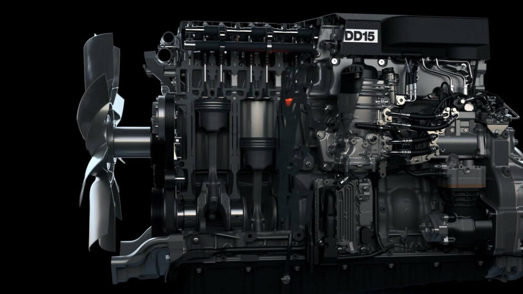 Detroit Diesel DD15: Powering the Future - HD Wallpaper showcasing a High-Performance Diesel Engine by Ian Soo Hoo