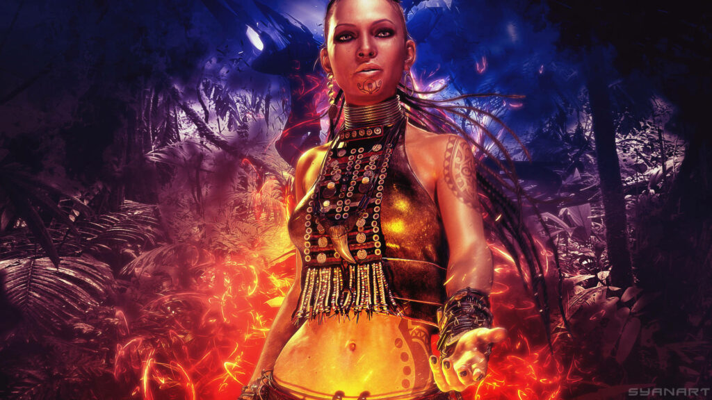 Ruler of the Jungle: Citra Talugmai Basks in Enigmatic Radiance Amidst the Wilderness Wallpaper
