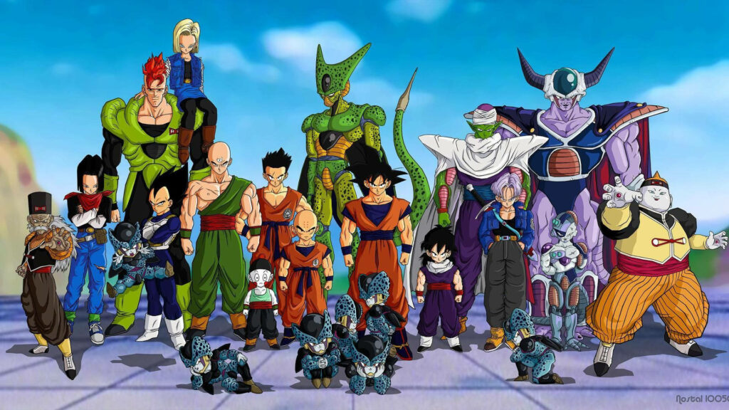 Epic Dragon Ball Z Wallpaper: Goku, Vegeta, Frieza in Stand-off