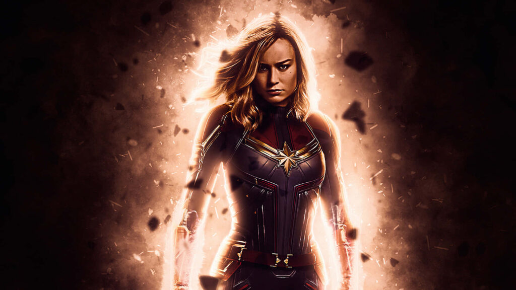 Captain Marvel HD Wallpaper as Carol Danvers Soars against Universal Villains