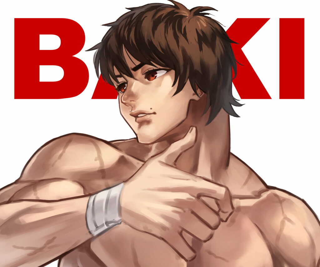 Baki Hanma: The Unrelenting Warrior - Epic Anime Character QHD Wallpaper