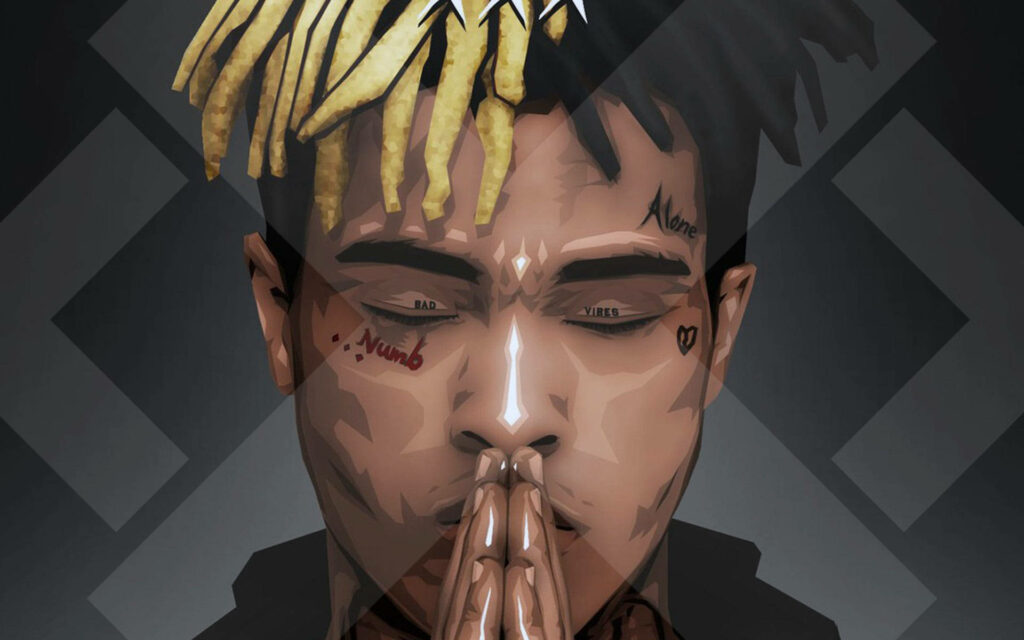 Xxxtentacion in Contemplation: A Serene Computer Background Wallpaper