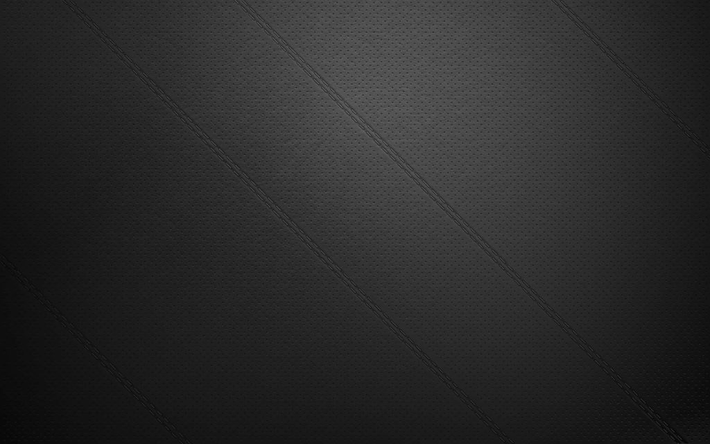Black leather wallpaper with perforated texture and double-stitched diagonal lines luxury design