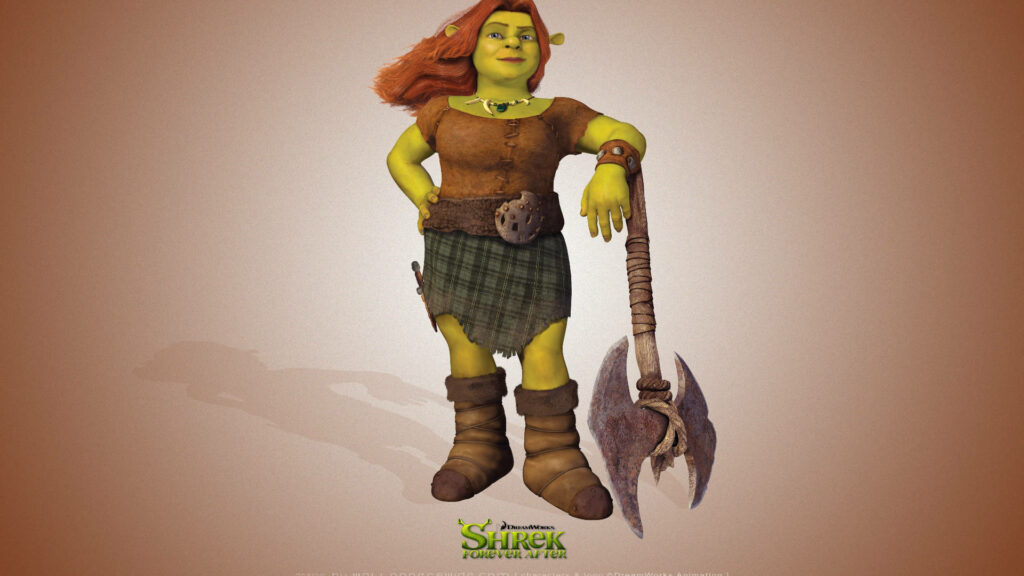 Princess Fiona Wallpaper: Strong & Adventurous with Battle Axe