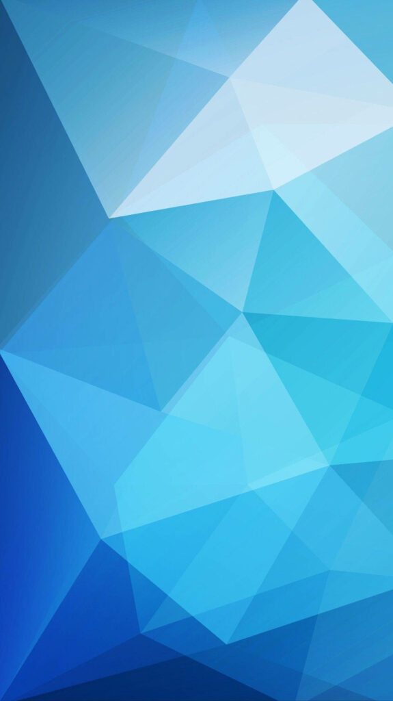 Captivating Blue Iphone Background: Mesmerizing Prism-patterned Two-Toned Blue Wallpaper