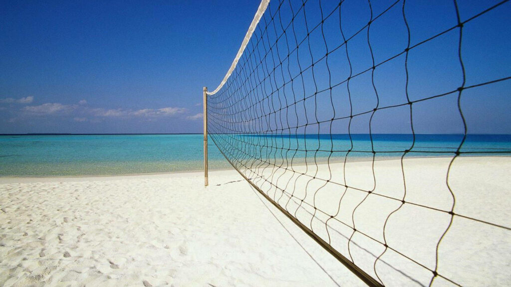 Serene Karon Beach Volleyball Net Wallpaper - Phuket, Thailand