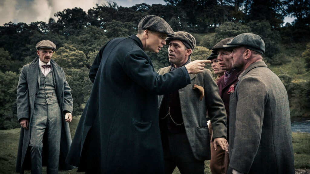 A Gang of Stylish Males: Peaky Blinders-inspired Group HD Wallpaper