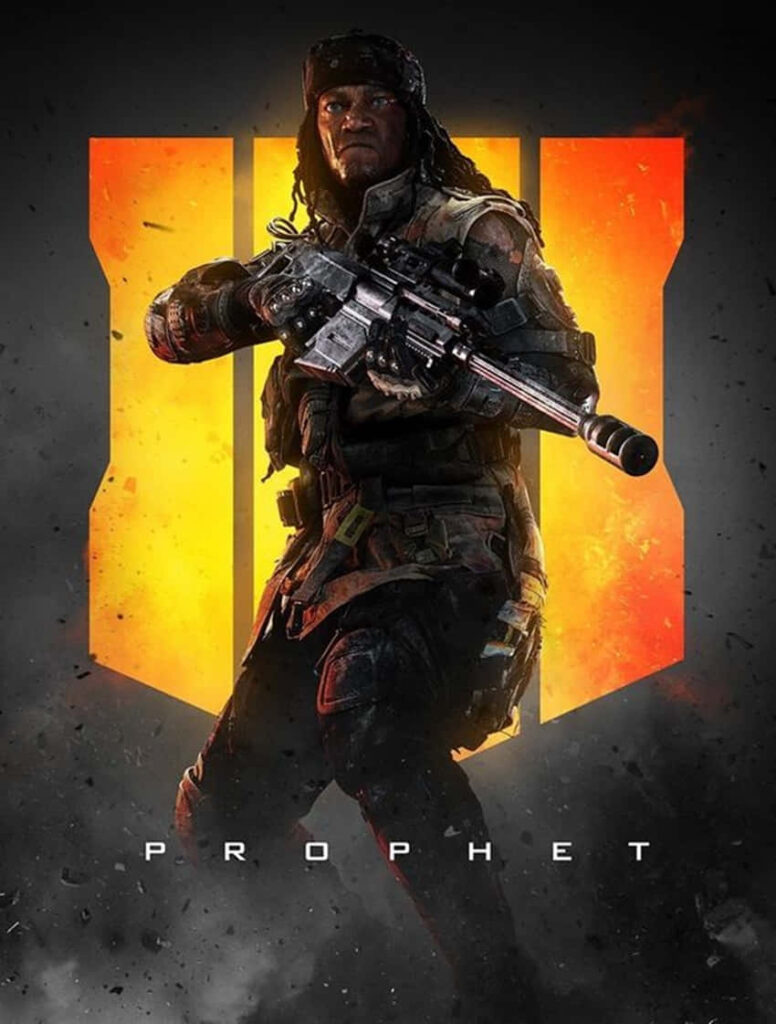 Prophet Unleashed: Immersive Wallpaper showcasing COD Black Ops 4's Electrifying Character