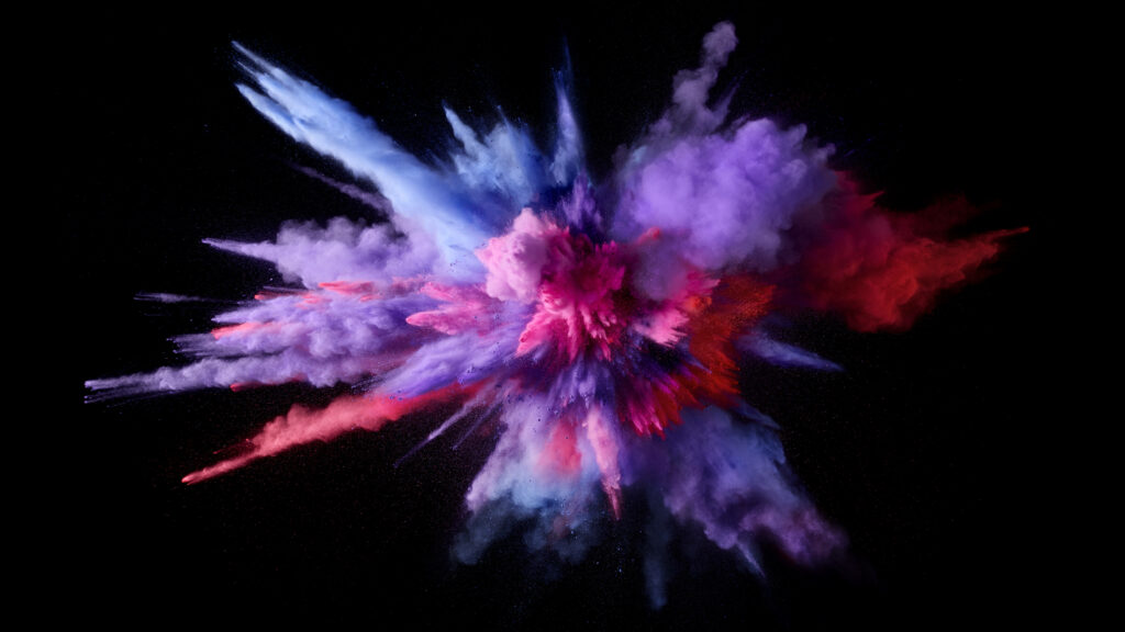 Vibrant Technicolor Explosion: Mesmerizing Psychedelic 4K Abstract Wallpaper