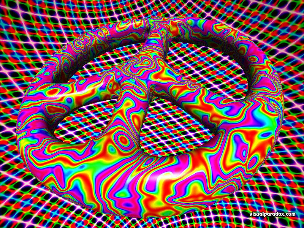 Psychedelic Harmony: Vibrant 4k Digital Art Awakening Wallpaper