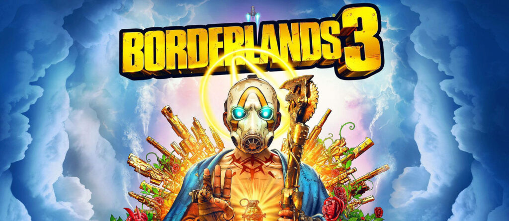 Borderlands 3 Psycho Character Wallpaper with Explosive Background
