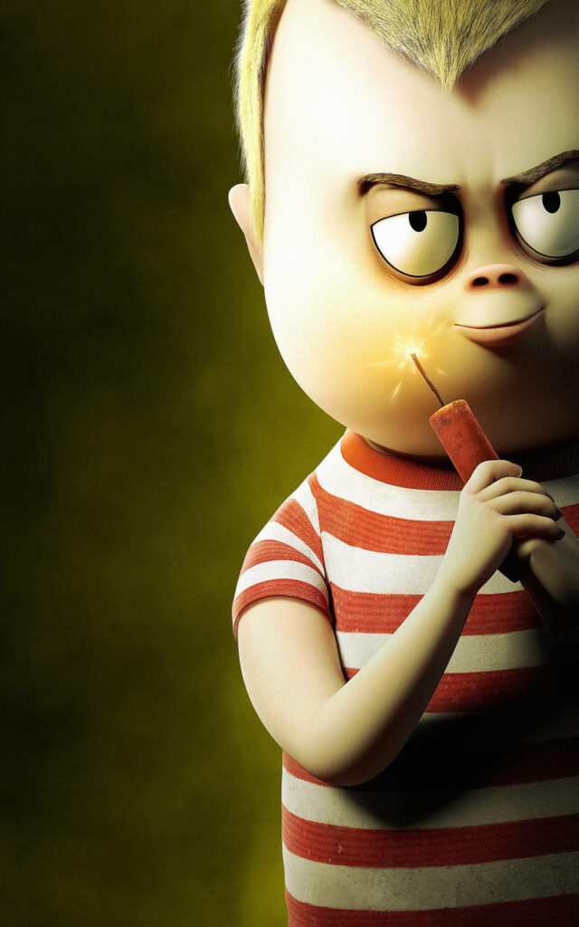 Pugsley from The Addams Family 2: Playful Wallpaper Background