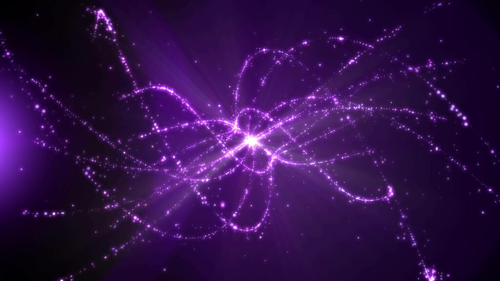 Pulsating Violet Illumination: Dynamic 4K Motion Wallpaper with Radiant Purple Streams on Textured Background
