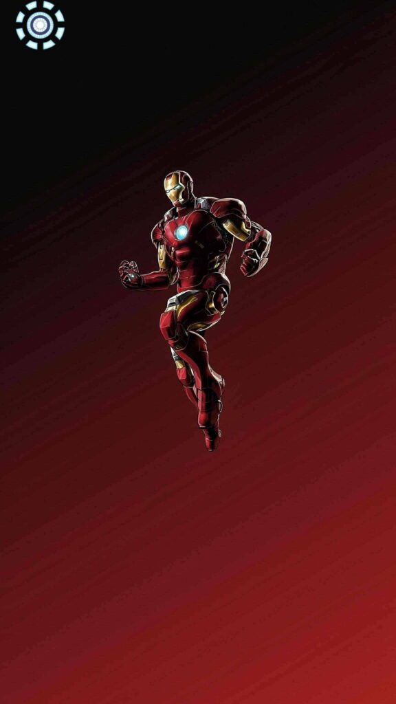 Iron Man Punch Hole: HD Phone Wallpaper with a Stunning Background Photo