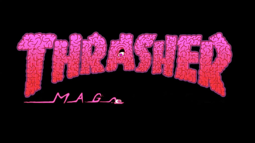 Pink Brainwaves: Unconventional Thrasher Magazine Wallpaper