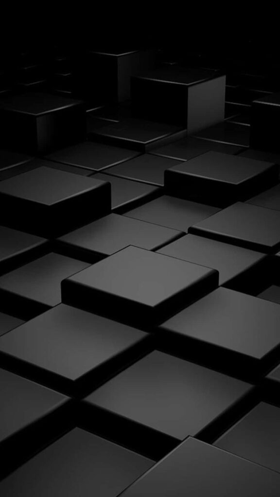 Mesmerizing Stacked Black Squares: Perfect Iphone 6 Plus Theme Background