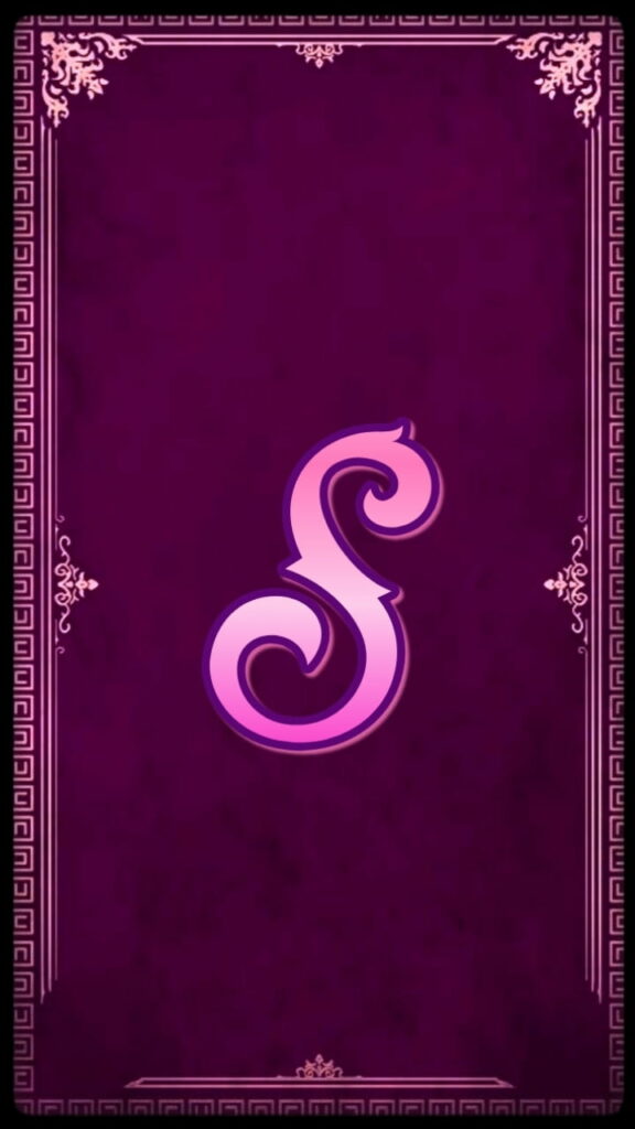 Pretty in Purple: Alphabet Art with the Pink S Frame Wallpaper