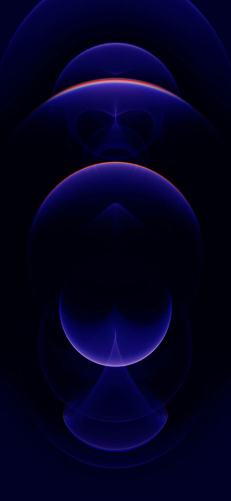 Mesmerizing Purple Light Patterns Illuminate the Iphone 12 Pro in a Stylish Dark Setting Wallpaper