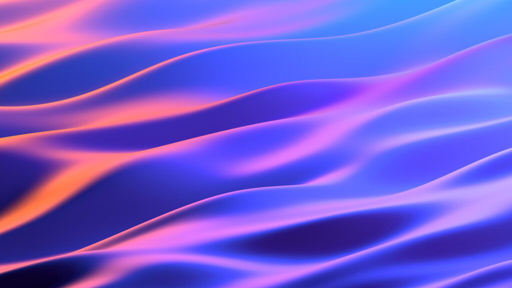 Purple Neon Waves on Satinette Dunes: An 8K UHD Odyssey Wallpaper
