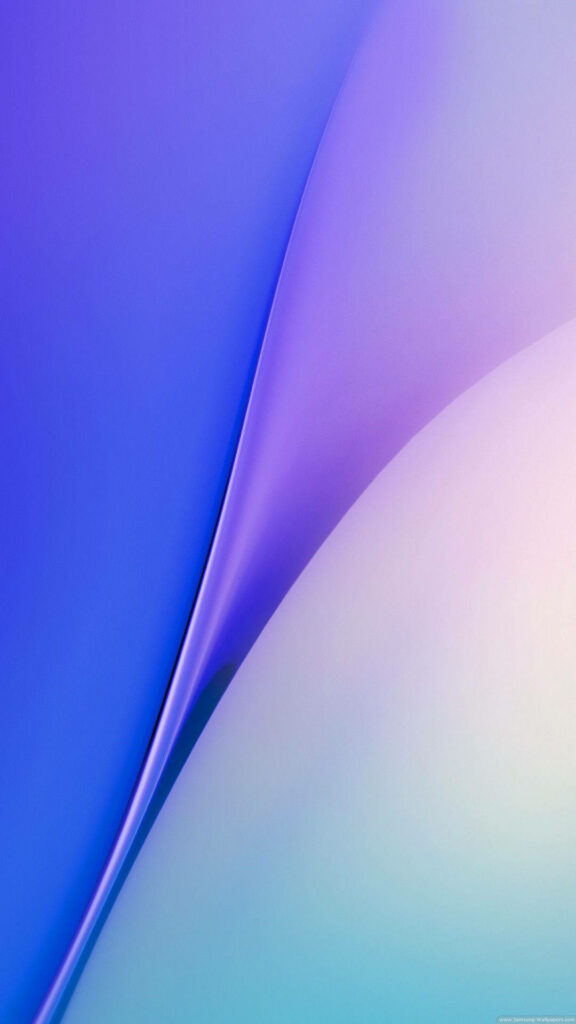 Minimalist Samsung Galaxy Note 7 wallpaper with blue violet gradient and smooth glowing curves