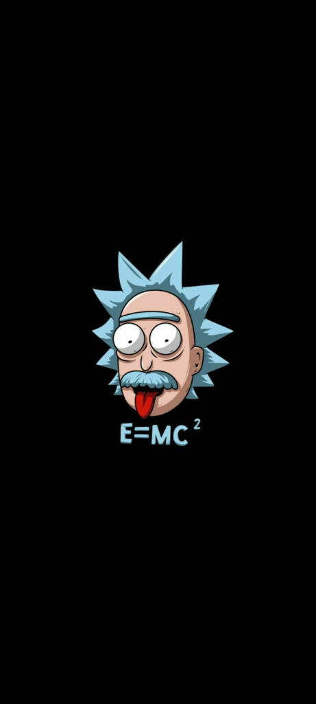 Dimension-Hopping Genius: Rick Sanchez as the Equation Maestro - Mind-Blowing Rick and Morty Wallpaper
