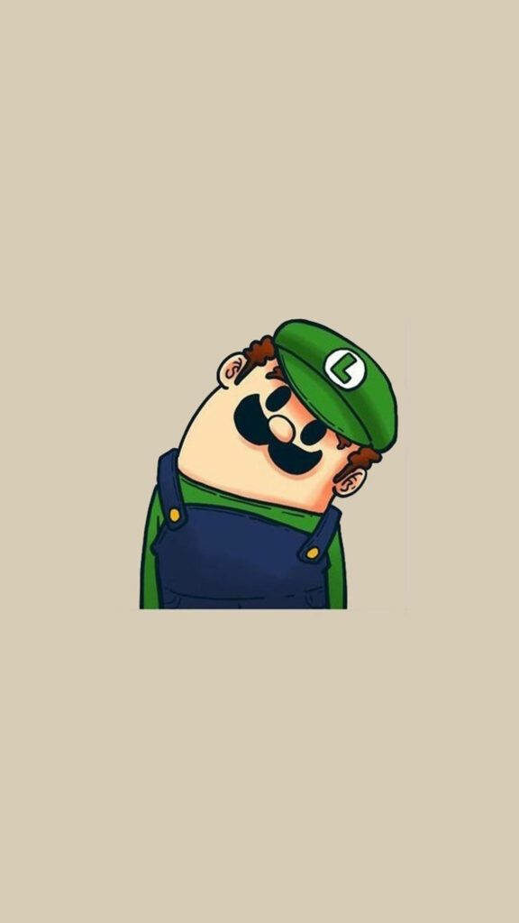 Quirky Luigi Wallpaper for Samsung Galaxy Note 5 - Minimalist Design