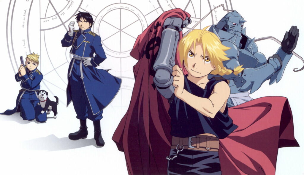 The Comic Adventures of Elric Edward: QHD Wallpaper featuring a Cartoon Animal Character in Full Metal Alchemist