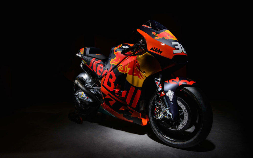 RC16 KTM MotoGP Bike Wallpaper: Striking Red Bull Design