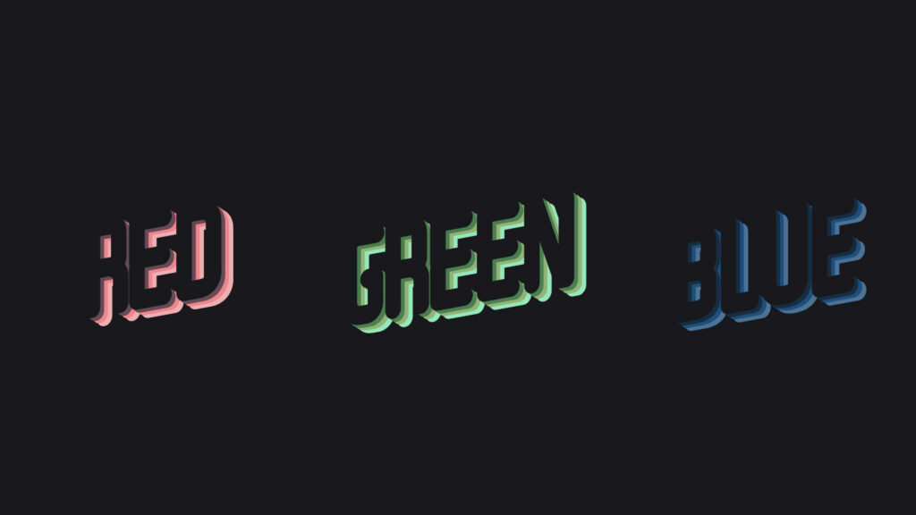RGB Spectrum Trio: A Bright Colorful Wallpaper