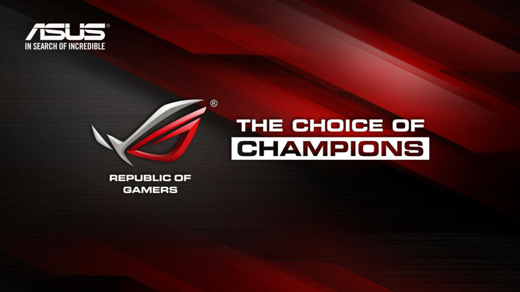 ROG Gaming Laptop Wallpaper: The Choice of Champions in Red and Black