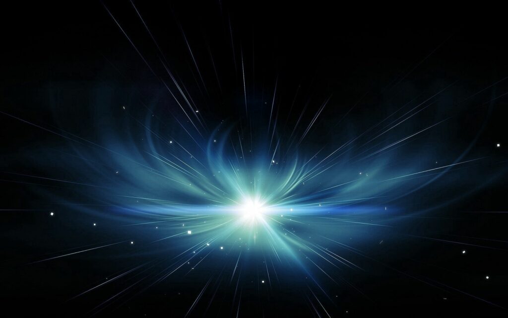 Dynamic Abstract Light Burst Wallpaper – Dark Background, 1920x1200