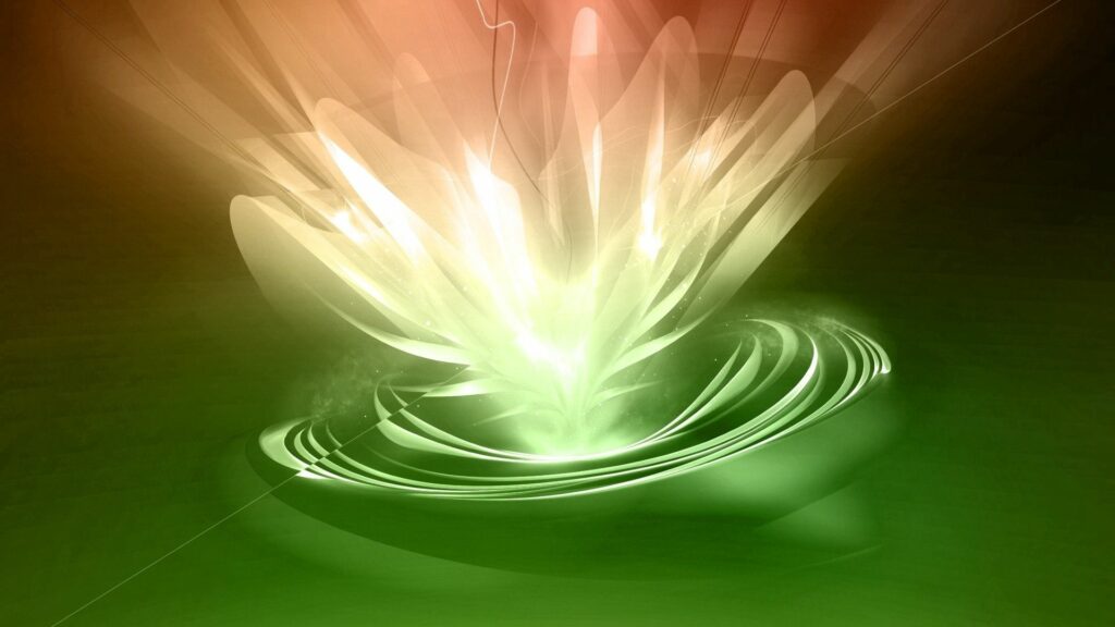 Vibrant 1920x1080 Abstract Lily Wallpaper: Radiant Light & Color